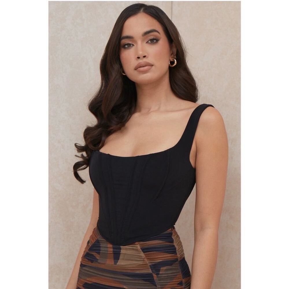 NWT House of CB Ninetta Mesh Corset Top
